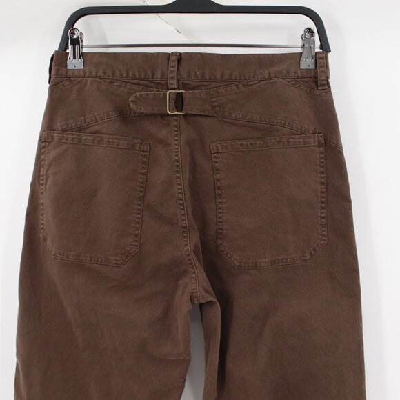 Nili Lotan Pants Womens 2 Utility double knee High Rise Straight Leg Made in USA - Picture 4 of 11